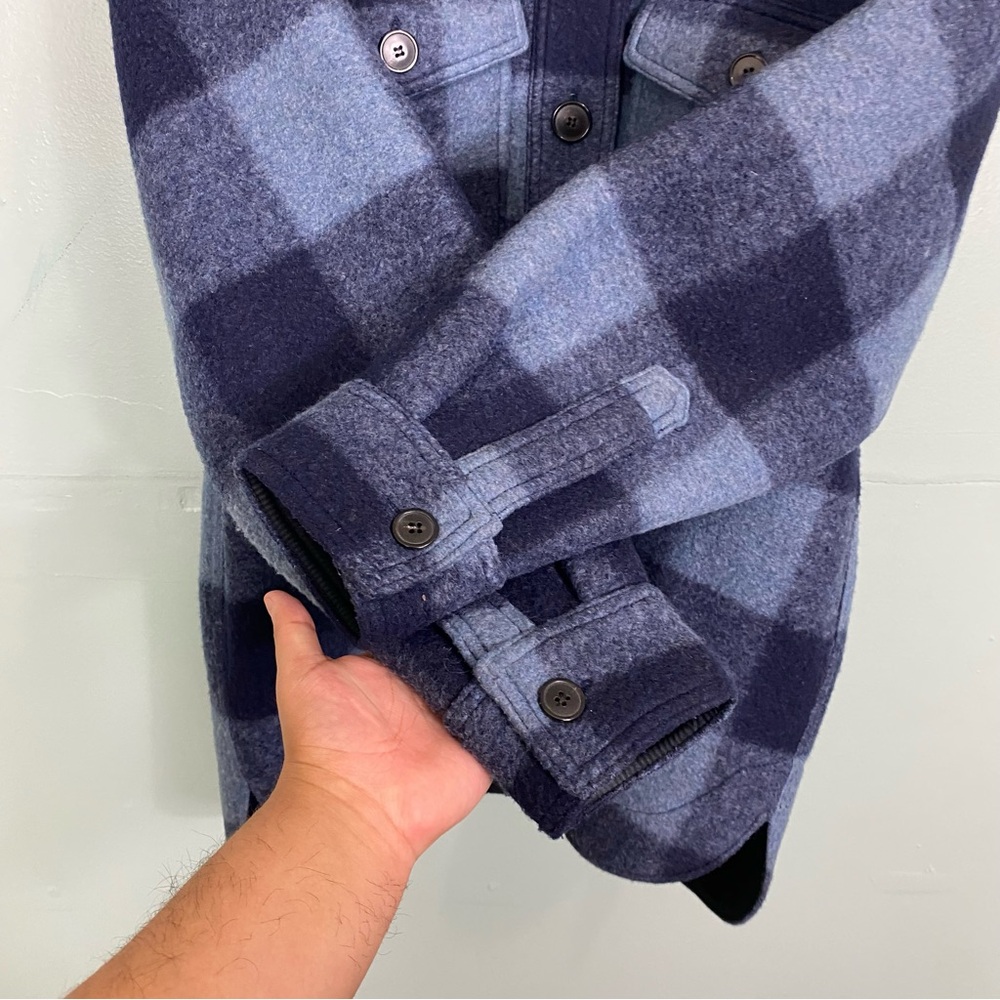 Isabel Marant Harveli Jacket Blue Plaid Shacket Large - Picture 3 of 6